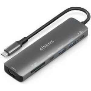 Docking AISENS 7en1 USB-C Gris (ASUC-7P026-GR)