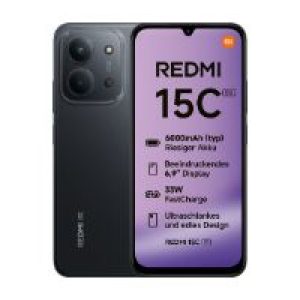 Smartphone XIAOMI Redmi 15C 6.9″ 4Gb 128Gb 5G Negro
