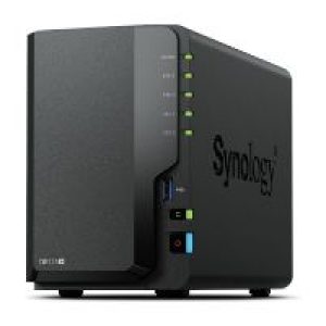 NAS Synology J4125 2Gb USB RJ45 2 Bahías Negro (DS225+)