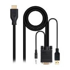 Cable VGA/M+Audio/M+Usb-A/M a HDMI/M 1.8m (10.15.4612)