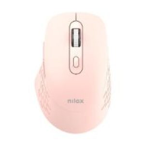 Ratón NILOX RF Wireless/BT 1600dpi Rosa (NXMODWI03)