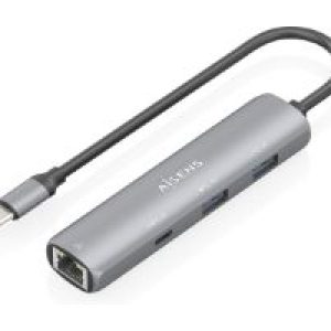Dock AISENS USB-C a 2USB-A/1USB-C/1RJ45 (ASUC-4P039-GR)