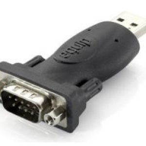 Adaptador EQUIP USB 2.0/M a RS232/M Negro (EQ133382)