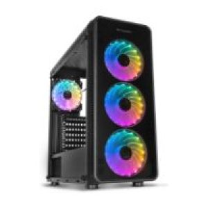 Caja NOX Hummer RGB USB ATX mATX Negra (NXHUMMERTGM)
