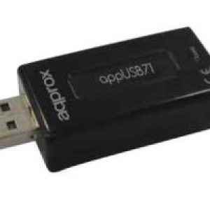 Tarjeta de Sonido Approx 7.1 USB 3.5mm Negro (APPUSB71)