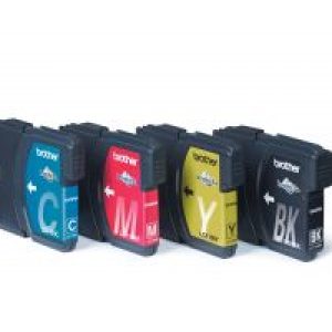 Tinta BROTHER Pack Negro/Tricolor (LC1100VALBP)