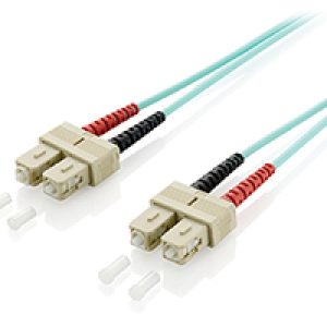Fibra Óptica EQUIP SC/M a SC/M 1m Turquesa (EQ255321)