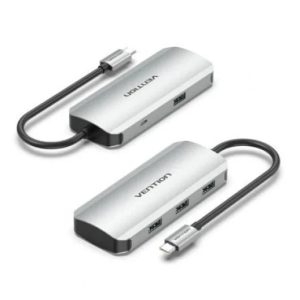 HUB VENTION USB-C 4 PUERTOS USB 3.0 / MICROUSB PD