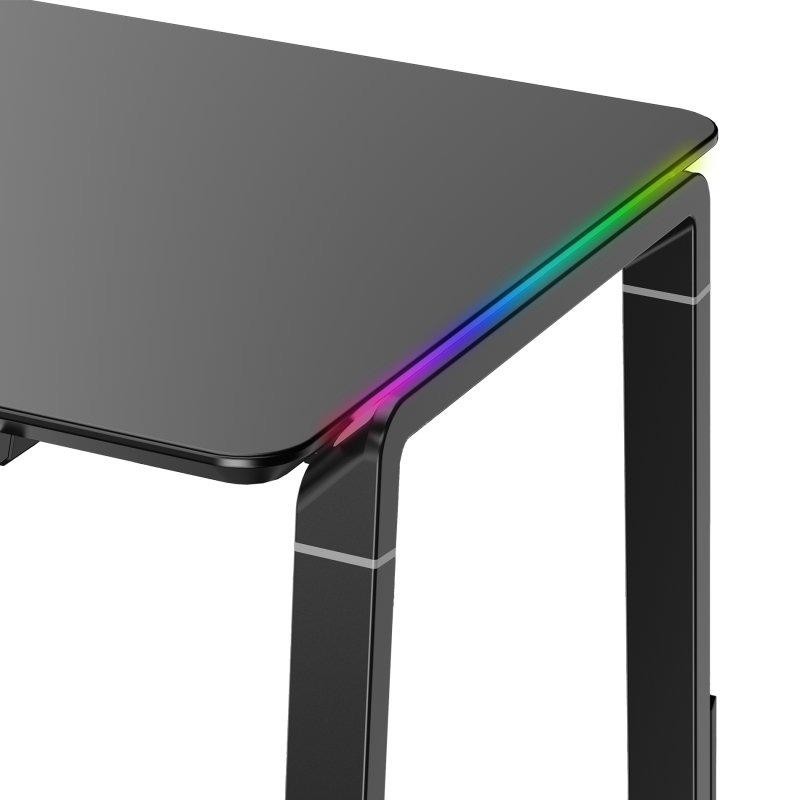 MESA PHOENIX HORIZON XL RGB 150X65CM MDF BLACK - Imagen 4