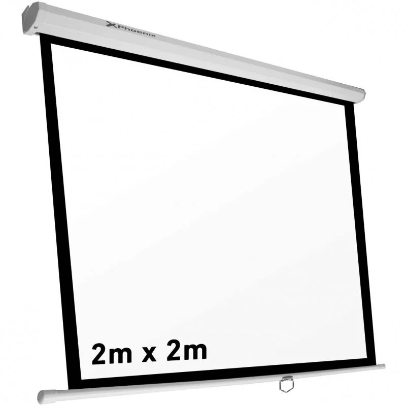 PANTALLA PROYECCION PHOENIX PARED Y TECHO MANUAL 112 200X200 - Imagen 3