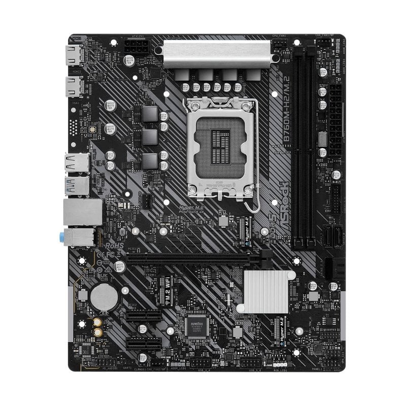 PLACA BASE ASROCK B760M-H 2XDDR5 MATX HDMI +DP - Imagen 2
