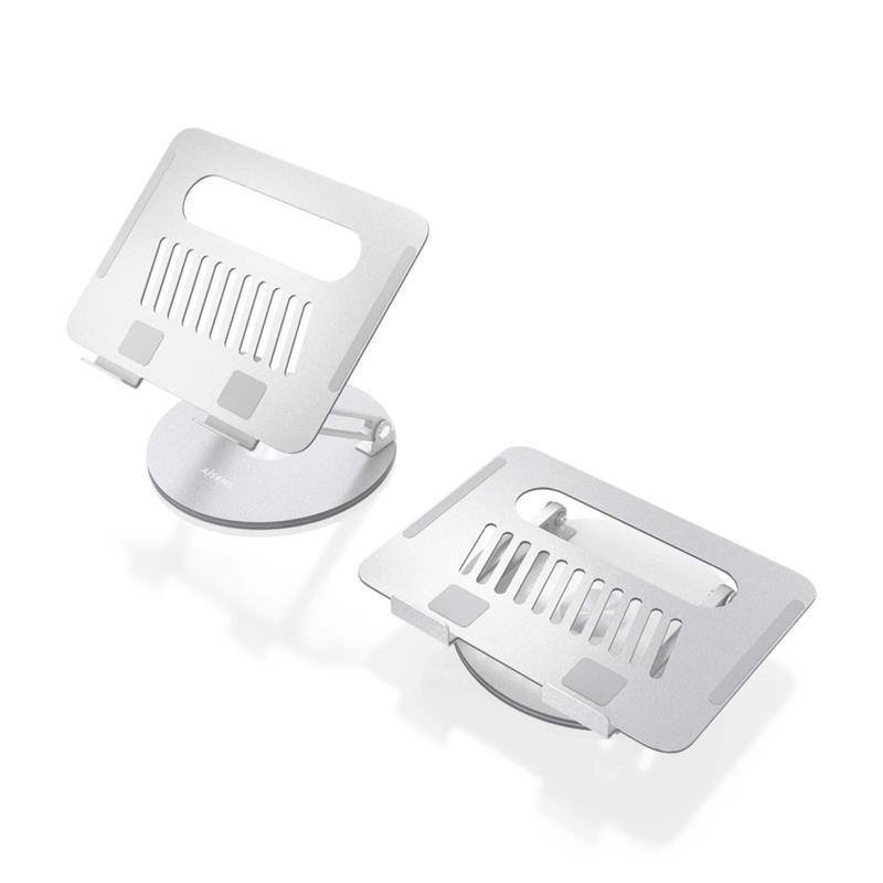 SOPORTE AISENS SOBREMESA TABLET/NOTEBOOK ERGONOMICO 360º 10-17 SILVER - Imagen 2