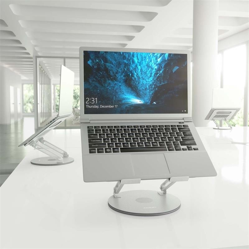 SOPORTE AISENS SOBREMESA TABLET/NOTEBOOK ERGONOMICO 360º 10-17 SILVER - Imagen 3