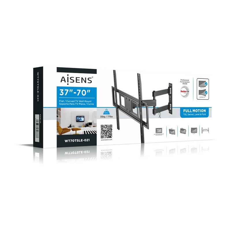 SOPORTE PARED TV MONITOR AISENS 37-70 35KG BLACK - Imagen 3