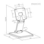 SOPORTE SOBREMESA AISENS MONITOR/POS 10 - 27 INCLINABLE BLACK - Imagen 3