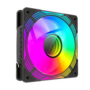 VENTILADOR GM 12CM ADICIONAL GAMING CHASIS ARGB SILENCIOSO BLACK