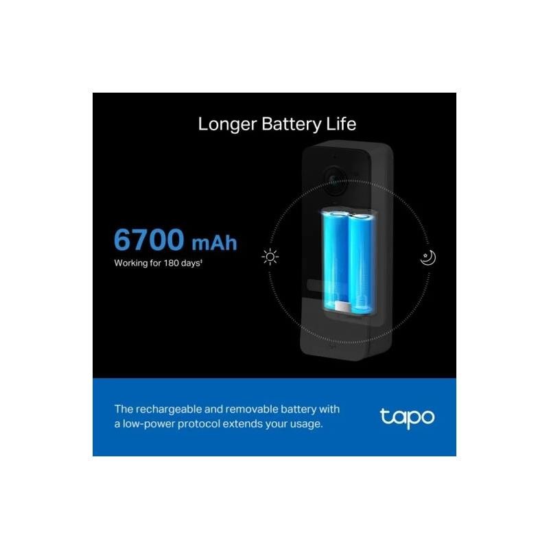 VIDEOPORTERO + TIMBRE TP-LINK TAPO D230S1 2K 5MP - Imagen 3