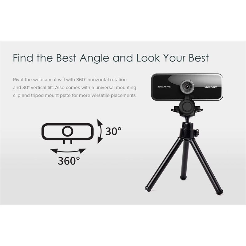 WEBCAM CREATIVE LIVE CAM SYNC FULL HD 1080P - Imagen 3