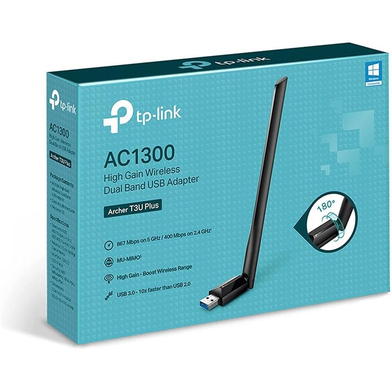 WIRELESS ADAPTADOR USB 3.0 TP-LINK ARCHER T3U PLUS AC1300 - Imagen 3