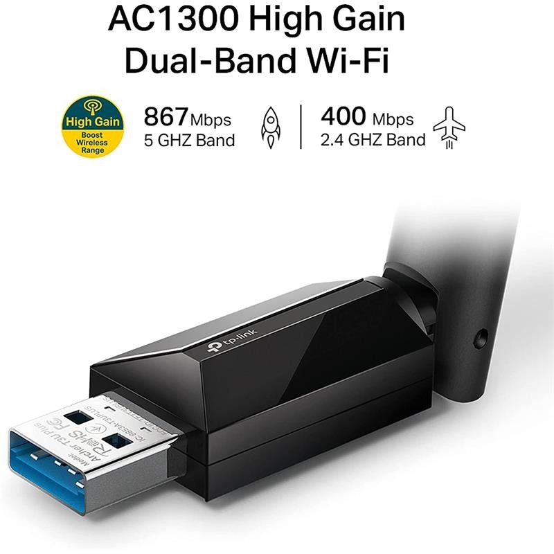 WIRELESS ADAPTADOR USB 3.0 TP-LINK ARCHER T3U PLUS AC1300 - Imagen 4