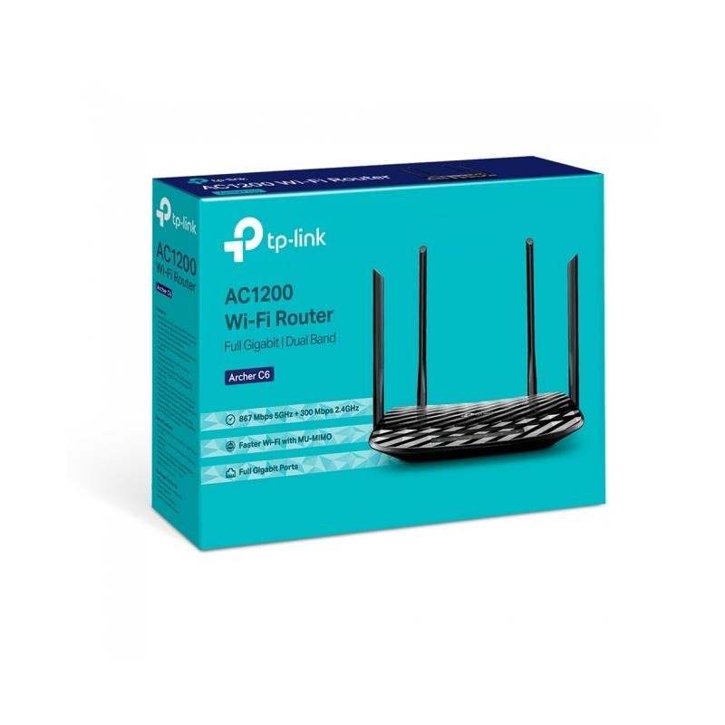 WIRELESS N ROUTER TP-LINK ARCHER C6 DUAL BAND AC1200 - Imagen 3