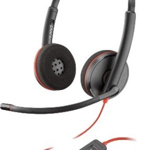 AURICULAR + MICROFONO POLY BLACKWIRE 3220 BIAURAL USB-A