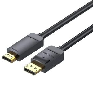 CABLE CONVERSOR VENTION DISPLAY PORT M – HDMI 1.4 4K 1M BLACK
