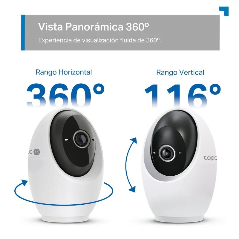 CAMARA IP TP-LINK TAPO C260 WIRELESS 4K 8MP 360º - Imagen 4
