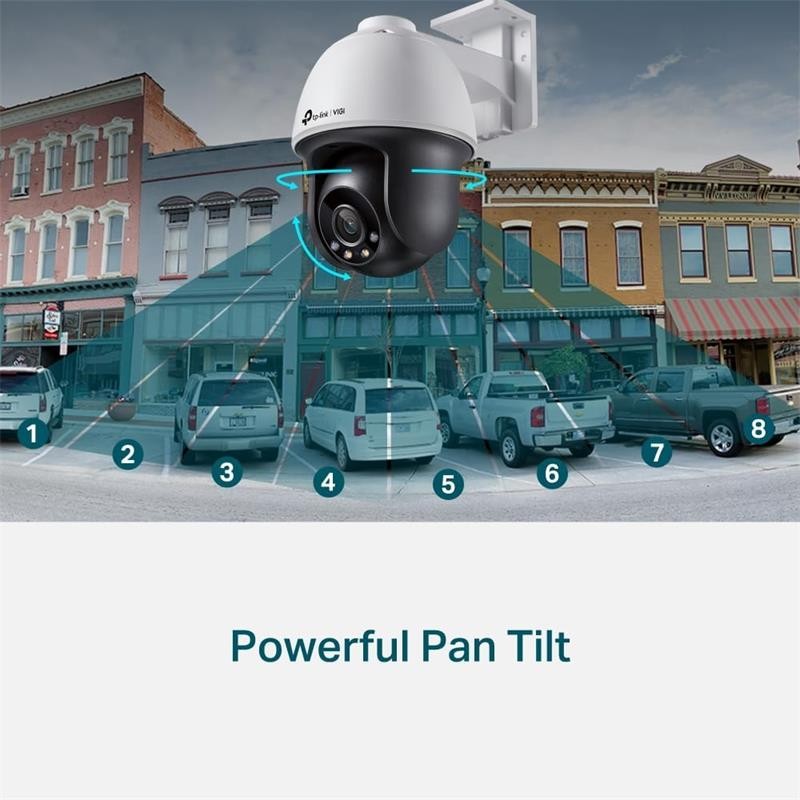CAMARA IP TP-LINK VIGI PT 4MP 4MM IR 30M IP66 POE - Imagen 4