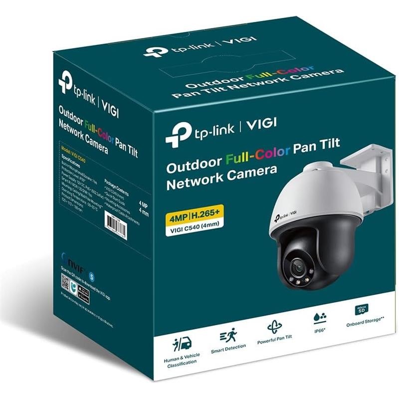 CAMARA IP TP-LINK VIGI PT 4MP 4MM IR 30M IP66 POE - Imagen 8