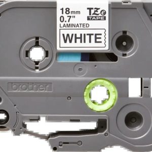 CINTA BROTHER TZE-241 18MM BLANCO/NEGRO