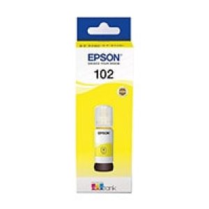 Botella de Tinta Epson 102 Amarillo 70ml (C13T03R440)