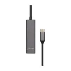 Hub AISENS USB-C a 4xUSB-A 3.0 15cm Gris (A109-0403)