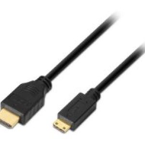 Cable AISENS HDMI A/M a MiniHDMI/M 3m Negro (A119-0115)