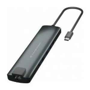 Hub CONCEPTRONIC USB-C a 3xUSB-A Lector Negro (DONN08B)