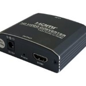 Adaptador AISENS VGA/H+3.5mm a HDMI/H Negro (A115-0386)