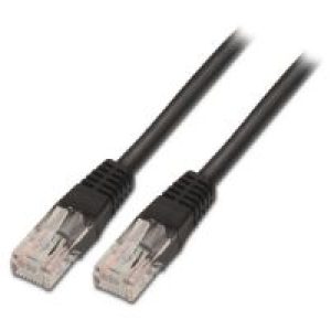 Cable AISENS RJ45 Cat.6 UTP AWG24 1m Negro (A135-0258)