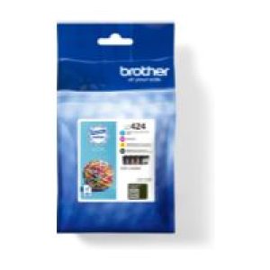Tinta Brother Pack Negro/Tricolor 750 pág (LC424VAL)