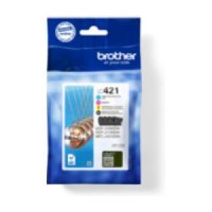 Tinta Brother Pack Negro/Tricolor 200 pág (LC421VAL)