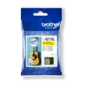 Tinta BROTHER XL Amarillo 500 páginas (LC421XLY)