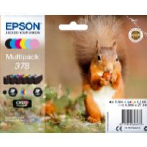 Tinta Epson 378 Pack Negro/5 Colores (C13T37884010)