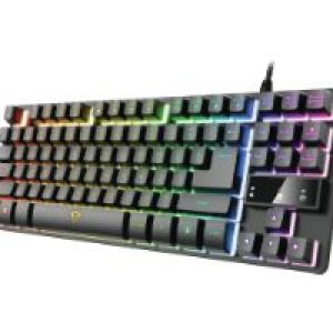 Teclado Gaming Trust GXT833 Thado TKL USB Negro (24067)