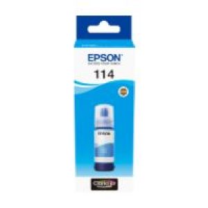 Botella Tinta Epson EcoTank 114 Cian 70ml (C13T07B240)