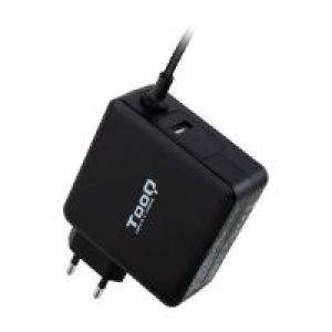 Cargador TooQ 65W 1xUSB-C 1xUSB-A Negro (TQLC-USBC65PD)