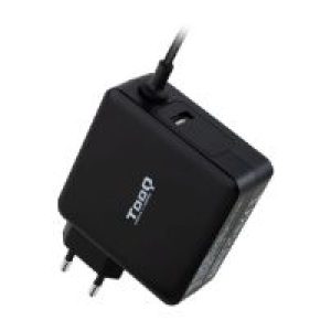 Cargador TooQ 90W 1xUSB-C 1xUSB-A Negro (TQLC-USBC90PD)