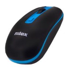 Ratón NILOX Wireless 1000dpi Negro/Azul (NXMOWI2003)