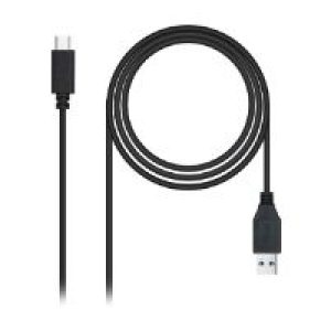 Nanocable USB-A/M a USB-C/M 2m Negro (10.01.4002)