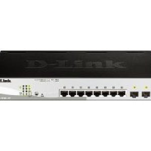 Switch D-Link 8xRJ45 2xSFP PoE Rack 1U (DGS-1210-10P/E)