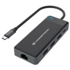 Docking Station CONCEPTRONIC 7en1 USB-C 2HDMI (DONN14G)