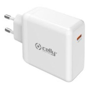 Cargador de Pared CELLY 65W 1xUSB Blanco (TC1C65WGANWH)